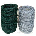 Vista de alambre de alambre de barbada verde plateado de calidad alta
